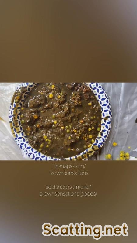 Brownsensations - Smearing my dinner (Poop, Defecation) Solo [UltraHD 2K]