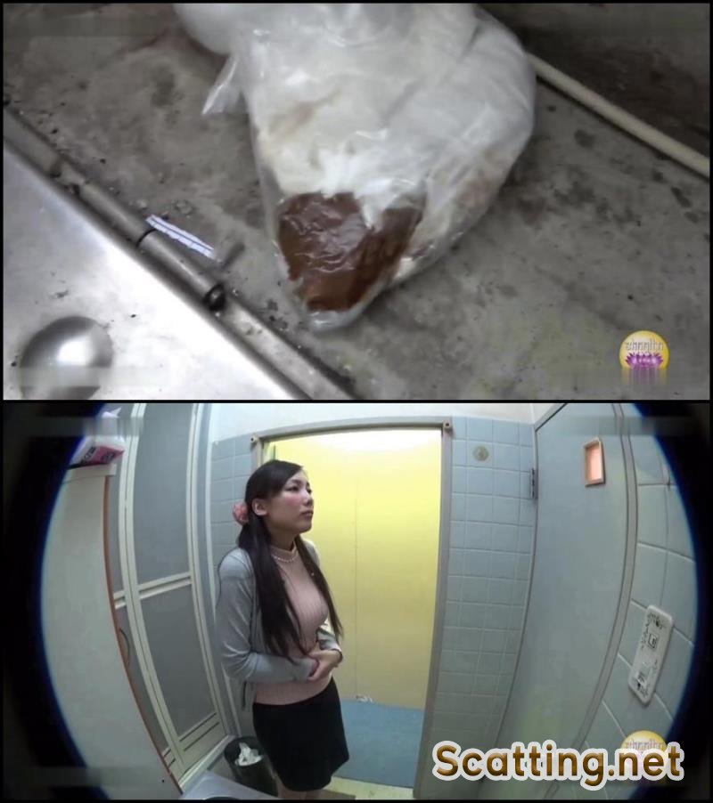 Blocked toilet girls accident defecates in public. BFSL-01 [FullHD 1080p]