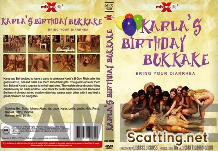 Karla, Bel - Karlas Birthday Bukkake (Lesbian, Scat, Group) MFX Media [DVDRip]