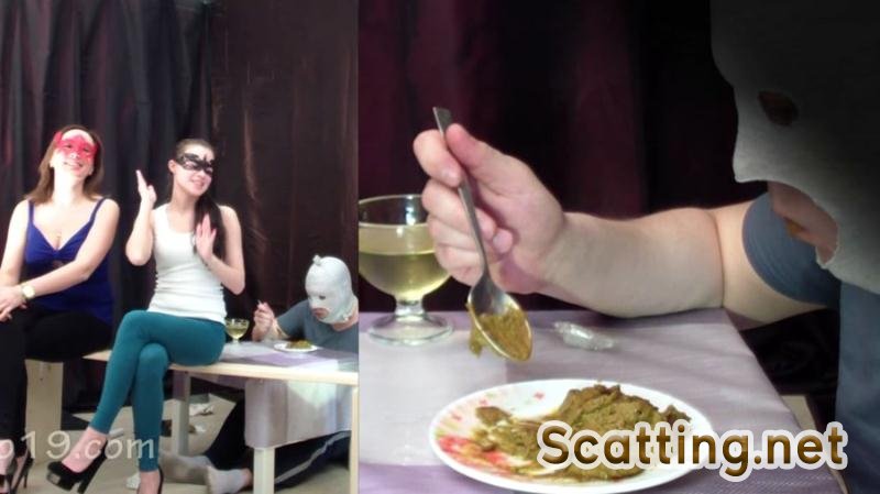 Smelly Milana - 2 mistresses cooked a delicious shit breakfast for a slave (Toilet Slavery, Femdom) Group Scat [FullHD 1080p]