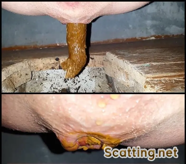 Anna Coprofield - Outdoor Village Toilet 5 Shit Compilation (Big Pile, Amateur) Solo Scat [FullHD 1080p]