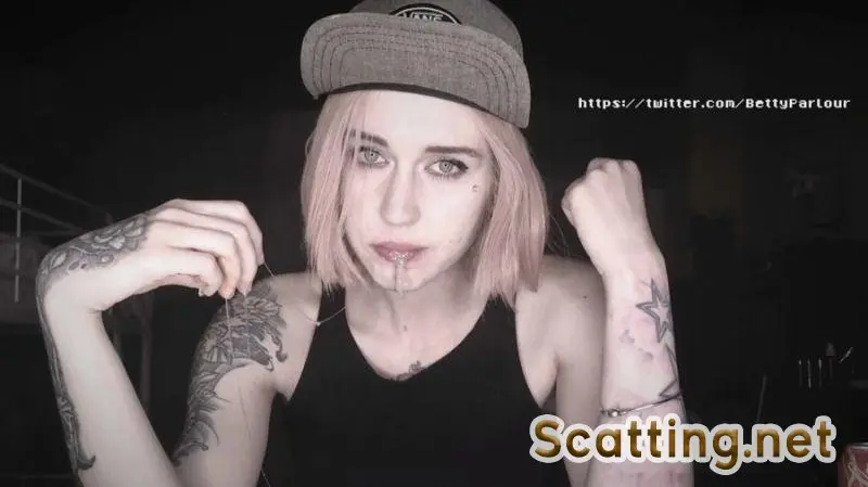DirtyBetty - PUKE and VOMIT after Hot-Dog with CUM (Solo, Teen) Eat Shit [FullHD 1080p]