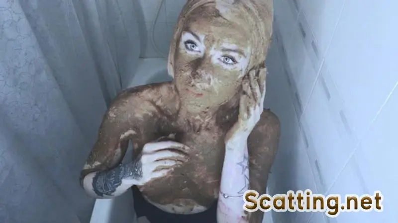 DirtyBetty - AMAZING Scat Play Full Smearing and Sucking (Solo, Teen) Scatology [HD 720p]