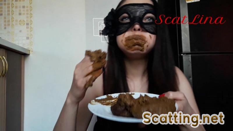 ScatLina - Eat shit and fuck myself (Solo, Defecation) Extreme Scat [FullHD 1080p]