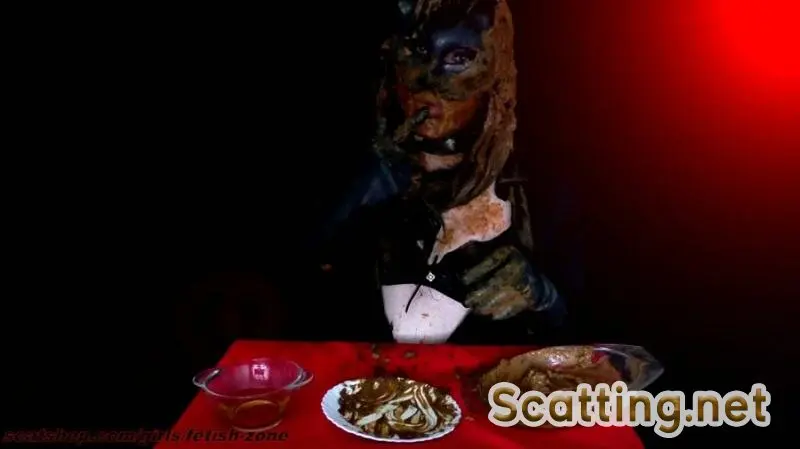 CatShit - Mega smearing and swallowing shit (New scat, Latex) Fetish-zone [FullHD 1080p]