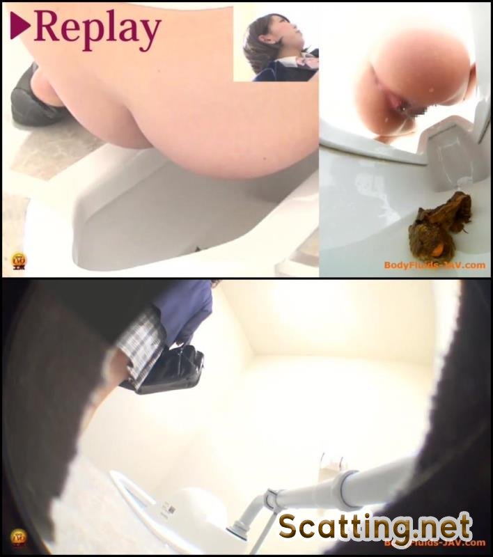 Defecation - Girl student does pooping and diarrhea in toilet. (Amateur shitting, Jade Evo scat) [FullHD 1080p]