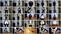 janet - Poo In Black Tight Leggins (Solo, Latex) Defecation [UltraHD 4K] Screenshot 1
