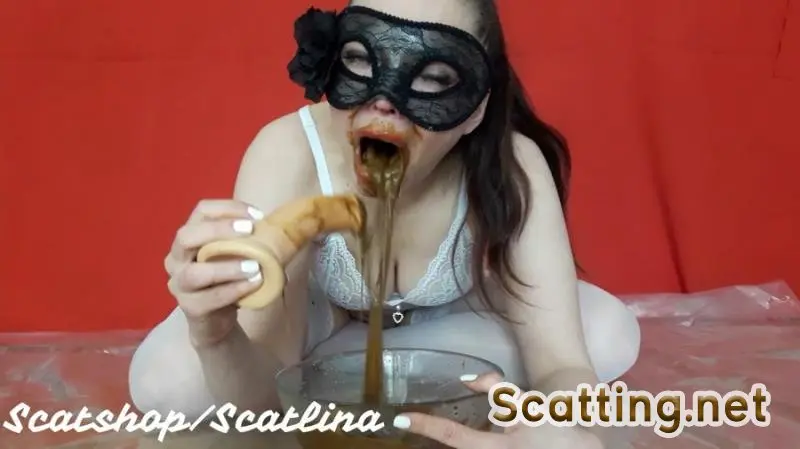 ScatLina - 4 shitty vomits (Scat, Solo) Shit Vomit [FullHD 1080p]