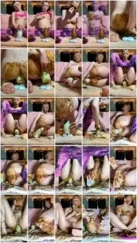 sexandcandy18 - Huge dildo quiet scat play! (Solo, Shit) Shit Dildo [UltraHD 2K] Screenshot 1