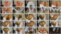 MissAnja - Torn/White Giant Shit Filled Leggings Fun (Solo, Shit) Masturbation [FullHD 1080p] Screenshot 1