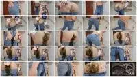 MissAnja - Shitting In My Tight Blue Jeans (Solo, Scat) Pooping Jeans [FullHD 1080p] Screenshot 1