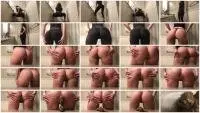 TinaAmazon - Black leggings tease counter poop (Extreme, Solo) Poop [UltraHD 4K] Screenshot 1
