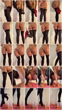 Kinkycat - Red bottoms (Defecation, Solo) Poop [UltraHD 2K] Screenshot 1
