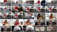 janet - Leggings Pooping In Fast Food Restaurant (Extreme, Solo) Poop [FullHD 1080p] Screenshot 1