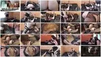 Mistress - Shit feeding simultaneously fisting dirty ass (Femdom, Strapon) Humiliation [FullHD 1080p] Screenshot 1