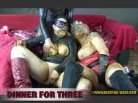 Violet, Luna, 1 male - DINNER FOR THREE (Smearing, Piss, Blowjob) Hightide-Video.com [HD 720p] Screenshot 1