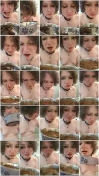 GoddessAndreea - Kinky slut eat own shit part 1 (Defecation, Solo) Eating [UltraHD 2K] Screenshot 1