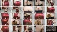 MissAnja - Nasty Nasty Red Shiny Leggings Poo/Farts (Solo, Panty) Shit in Legs [FullHD 1080p] Screenshot 1