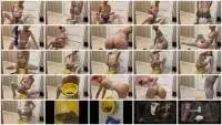 Lily - Lily in stockings shit in a pot (Solo, Shit) New scat [FullHD 1080p] Screenshot 1