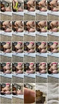 NastyNataliaRose - Naughty pig gets to eat lunch (Femdom, Amateur) Toilet Slavery [UltraHD 4K] Screenshot 1