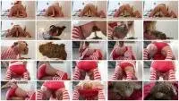 thefartbabes - Xmas Cock Messy Punishment - Xmas Red Panties Gift (Solo, Shit) Masturbation [FullHD 1080p] Screenshot 1