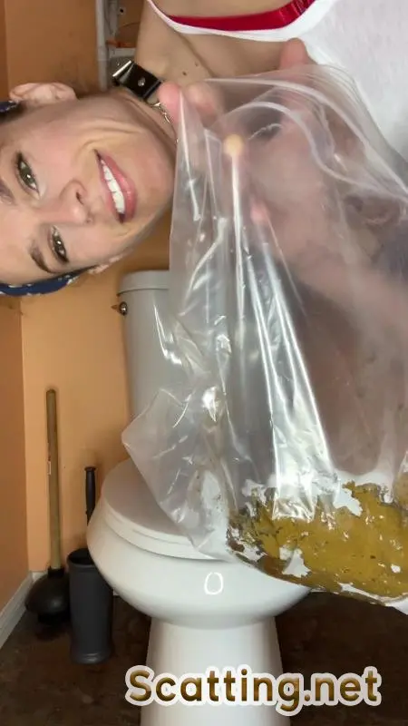VibeWithMolly - School girl poops in bag (Extreme, Solo) Poop [UltraHD 2K]