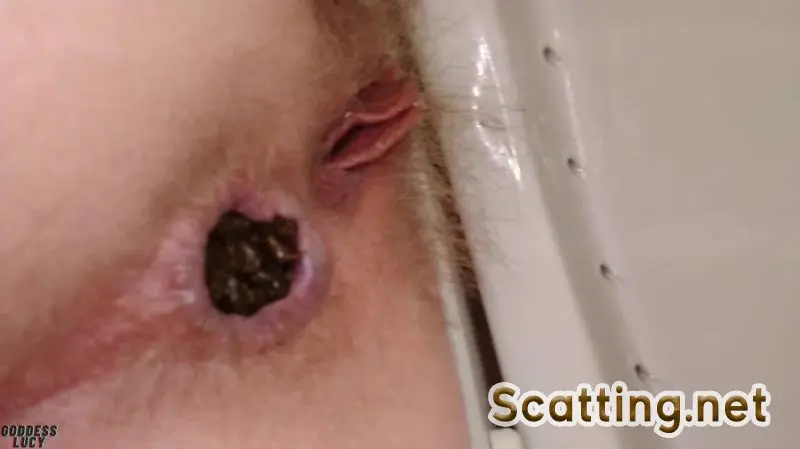 Goddesslucy - POTD Hard slow mucous covered poop (Solo, Kaviar Scat) Desperation [FullHD 1080p]