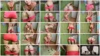 MissAnja - Filthy, Pink Enema Shorts (Poop, Solo) Panty Scat [FullHD 1080p] Screenshot 1