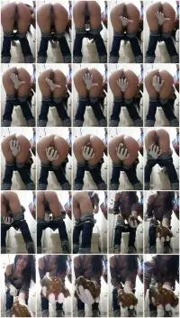 CherryPie - Pooping with jeans (Defecation, Extreme) Solo [UltraHD 2K] Screenshot 1