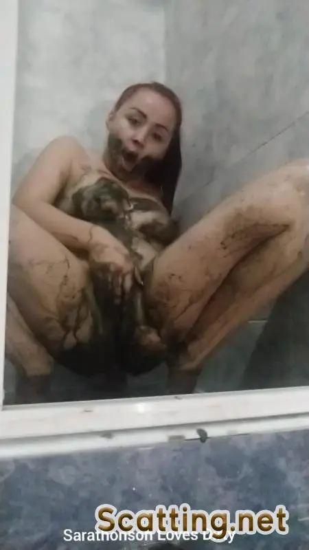 Sarathonson - Toliet pooping smearing and drinking toilet water (Scatting, Masturbation) Amateur [UltraHD 2K]