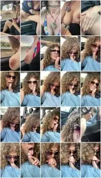 VibeWithMolly - Piss outside of truck on highway (Defecation, Extreme) Blowjob [UltraHD 2K] Screenshot 1
