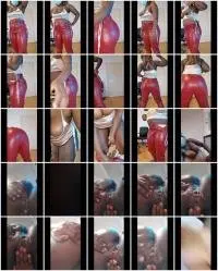Smutty_Luce - REALITY! Red Leather Pants Poop Story (Episode 1) (Solo, IR) Defecation [HD 720p] Screenshot 1