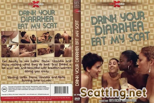 Latifa, Nana, Lizandra, Karla - MFX-1416 Drink your Diarrhea, Eat my Scat (Scat, Lesbians) MFX Media [DVDRip]