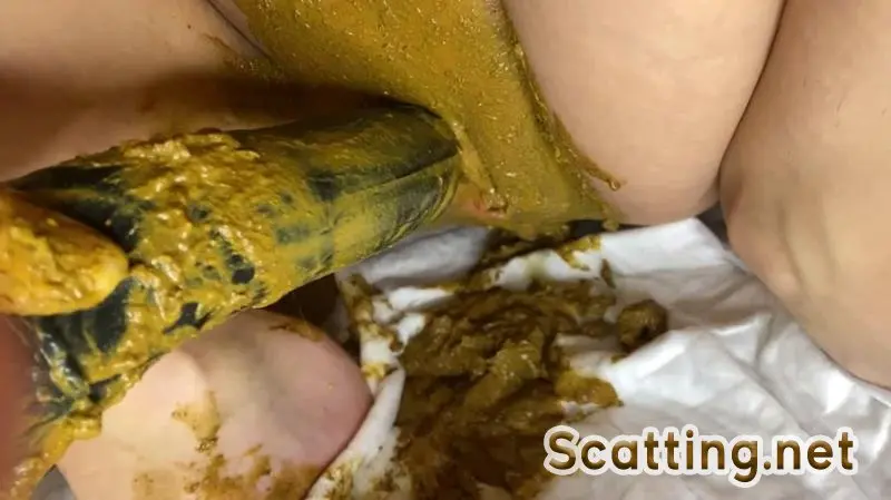 p00girl - Dirty fisting pussy smeared in shit (Solo, Dildo) Masturbation [FullHD 1080p]
