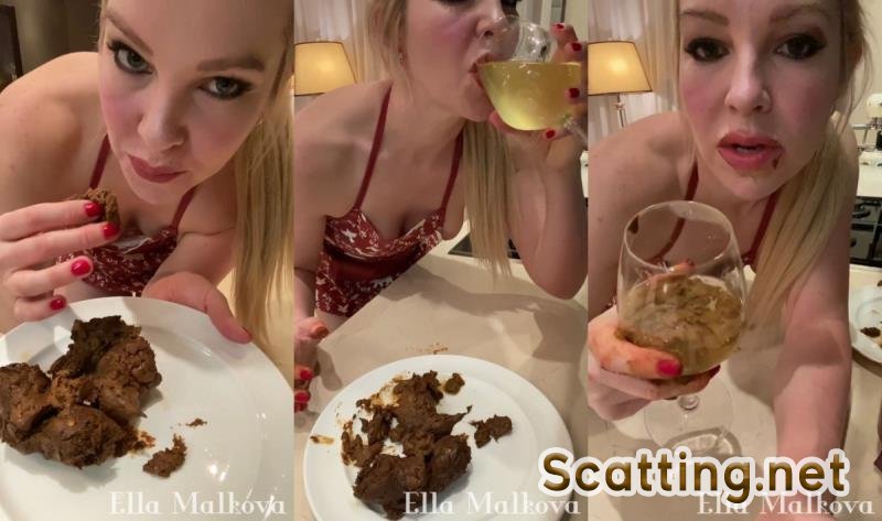 Ella Malova - Scat Ella - Eating drinking Scat, Pee and Vomit (Scat, Vomit) CassieScatStore.com [UltraHD 2K]