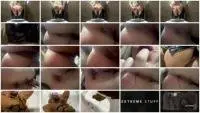 Thefartbabes - Shiny Ass Poop Serve (Latex, Solo) Big pile [FullHD 1080p] Screenshot 1