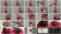 Thefartbabes - Pink cotton shorts poop (Panties, Poop) Solo [FullHD 1080p] Screenshot 1