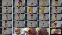 Thefartbabes - Yellow Tights Slap Messy (Diarrhea, Solo) Shit In Pantyhose [FullHD 1080p] Screenshot 1