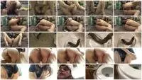 LittleDirtyPrincess - Pooping a long thick one into a bowl in my bedroom (Amateur, Solo) Big pile [FullHD 1080p] Screenshot 1