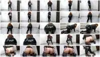 Cleopatra - Leather Leggings Fart &amp; Scat (Solo, Milf) Latex [FullHD 1080p] Screenshot 1