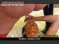 Natalia Kapretti, Maya, 1 male - NK12 - DOUBLE FUN FOR TOILET MAYA (Femdom, Toilet Slavery) Hightide-Video.com [HD 720p] Screenshot 9