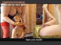 Natalia Kapretti, Maya, 1 male - NK12 - DOUBLE FUN FOR TOILET MAYA (Femdom, Toilet Slavery) Hightide-Video.com [HD 720p] Screenshot 2