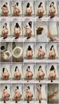 Markovna - Shit standing on tiptoe (Solo, Amateur) Poop [UltraHD 4K] Screenshot 1