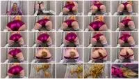 Sophia Sprinkle - Shiny Shorts Mega Dump (Poop, Solo) Panties [FullHD 1080p] Screenshot 1