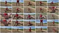 Devil Sophie - AUA it pushes so much - extremely piss shit blood (Shitting Girl, Milf) Outdoor Scat [UltraHD 4K] Screenshot 1