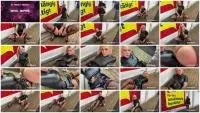 Devil Sophie - Shit on the Lidl parking lot (Solo, Milf) Defecation [FullHD 1080p] Screenshot 1