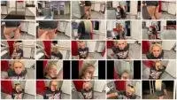 Devil Sophie - Public in the bank! He shits me in the face (Poop, Solo) Smearing [FullHD 1080p] Screenshot 1