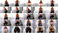 Cleopatra - Farting and Pooping In Black Leather Pants (Latex, Milf, BBW) Defecation [UltraHD 2K] Screenshot 1