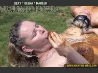 Sexy, Geena, Marlen - BLONDES IN THE WILD (Group, Outdoor) Hightide-video.com [HD 720p] Screenshot 5
