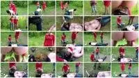 SmellyMilana - 2 girls used live toilet in woods (Humiliation, Toilet Slavery) Poo19.com / ScatShop.com [HD 720p] Screenshot 1